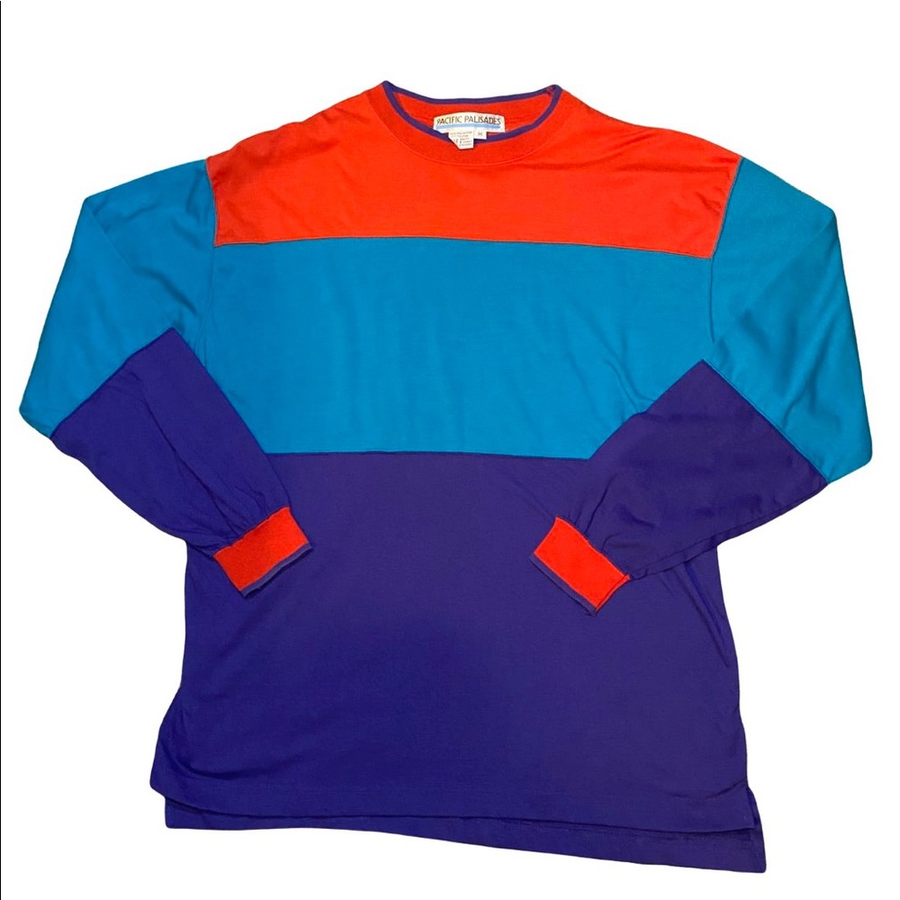 Vintage 3 Color Block Long Sleeve